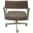 Pemberly Row Swivel Tilt Metal Dining Caster Chair - Basin Beige - Beige