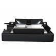 Pemberly Row Smart Multifunctional King Size Bed Made with Wood in Black