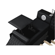Pemberly Row Smart Multifunctional King Size Bed Made with Wood in Black