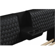 Pemberly Row Smart Multifunctional King Size Bed Made with Wood in Black