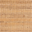 Pemberly Row Natural Rattan and Walnut Brown Acacia Wood Counter Stool