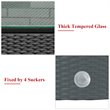 Pemberly Row 3-piece Rattan Patio Wicker Furniture Set with Cushion in Red
