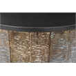 Pemberly Row Round Storage End Table made with Mango Wood in Rustic Vintage