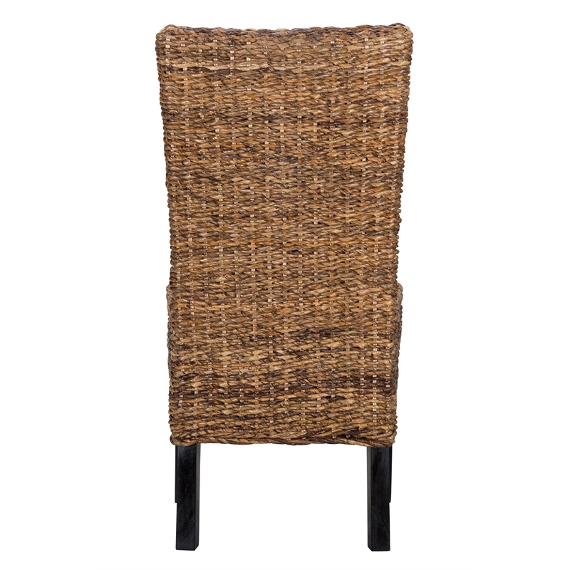Pemberley Row Handwoven Rattan Natural Brown Dining Chair Set of 2