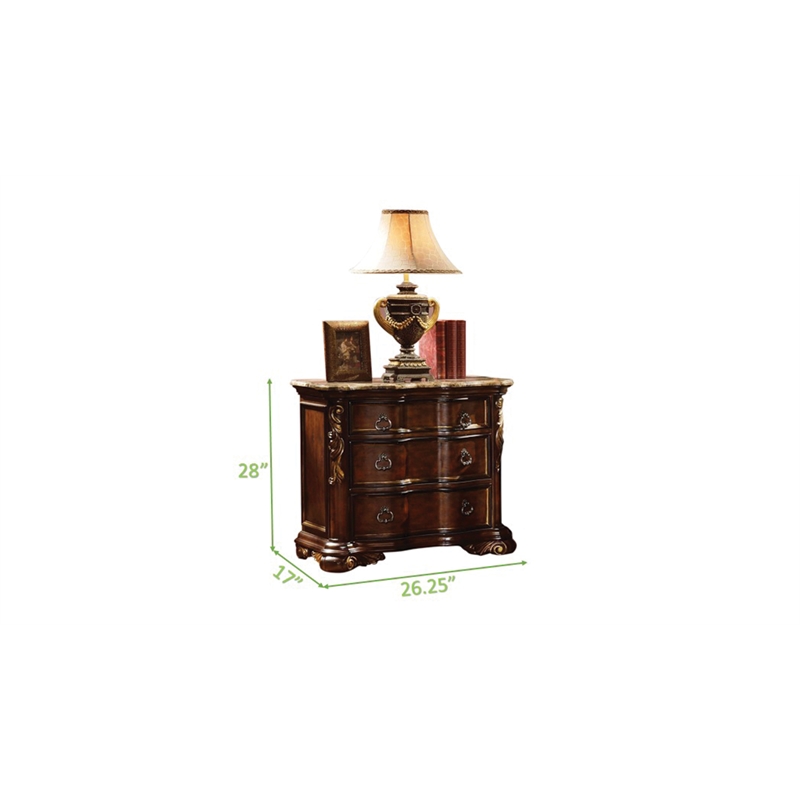Pemberley Row Wood Dark Walnut Bedroom Set Traditional 4-Piece Unassembled