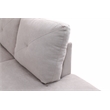 Pemberly Row L Shaped Gray Couch w/ Storage Ottoman(Pillows Included) Microfiber