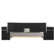 Pemberly Row Smart Multifunctional King Size Massage Bed Made with Wood in Ice