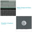 Pemberly Row 3-piece Rattan Patio Wicker Furniture Set with Cushion in Turquoise