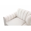 Pemberly Row 2Piece Sectional Microfiber White color L shape Elegant sofa pillow