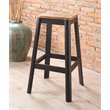 Pemberly Row Contemporary Wood Bar Stool in Natural and Black