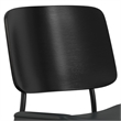 Pemberly Row Modern Urban Dining Chair (Set of 2) in Black Vegan Faux Leather