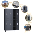 Pemberley Row Metal Dark Gray Locker Rectangular Moisture-Proof Large 72