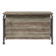Pemberly Row Wooden 5 Shelves Kitchen Island in Antique Oak and Sandy Gray