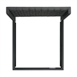 Pemberly Row Traditional King Tufted Upholstered Bed in Charcoal