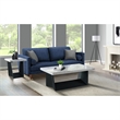 Pemberly Row Traditional Rectangle Coffee Table with White Marble Top