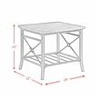Pemberly Row Traditional 3-Piece Occasional Coffee Table and 2 End Tables Set