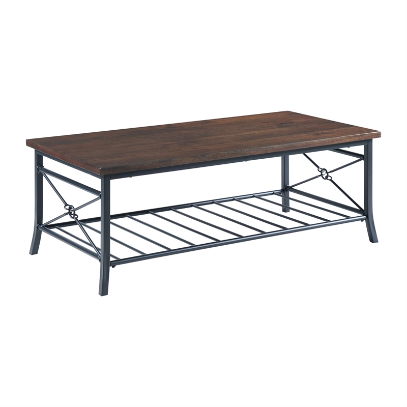 Pemberly Row Traditional 3-Piece Occasional Coffee Table and 2 End Tables Set