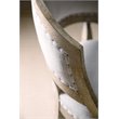 Pemberly Row Fabric Barrel Back Counter Stool in Soft Gray - Set of 3