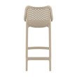 Pemberly Row Patio Counter Stool in Dove Gray Finish - Set of 2
