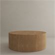 Pemberly Row Contemporary Solid Wood Coffee Table in Ash Finish