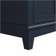 Pemberley Row Engineered Wood Navy Blue TV Stand Rectangular Adjustable Shelves 72