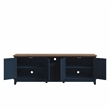 Pemberley Row Engineered Wood Navy Blue TV Stand Rectangular Adjustable Shelves 72