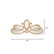 Pemberly Row Transitional Engineered Wood/Metal Accent Mirror in Gold