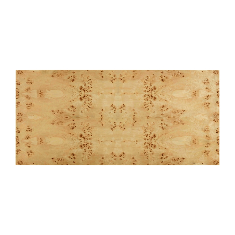 Pemberley Row Wood Burl Natural Rectangular Dining Table 90