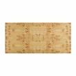 Pemberley Row Wood Burl Natural Rectangular Dining Table 90