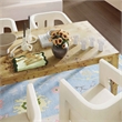 Pemberley Row Wood Burl Natural Rectangular Dining Table 90