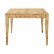 Pemberley Row Wood Burl Natural Rectangular Dining Table 90