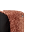 Pemberly Row Modern Fabric Accent Arm Chair in Grenada Terracotta