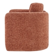 Pemberly Row Modern Fabric Accent Arm Chair in Grenada Terracotta