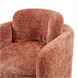 Pemberly Row Modern Fabric Accent Arm Chair in Grenada Terracotta