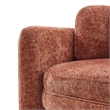 Pemberly Row Modern Fabric Accent Arm Chair in Grenada Terracotta