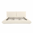 Pemberly Row Contemporary Cream 100 Percent Recycled Linen King Bed