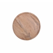 Pemberly Row Contemporary Natural Mango Wood Round End Table