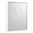 Pemberley Row Engineered Wood White Queen Murphy Bed Rectangular Space Saving 85.63