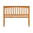 Pemberly Row Contemporary Queen Wood Headboard in Light Toffee