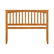 Pemberly Row Contemporary Queen Wood Headboard in Light Toffee