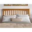 Pemberly Row Contemporary Queen Wood Headboard in Light Toffee