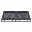 Pemberly Row Collapsible X Desk - Gray Herringbone/Matte Black