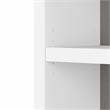 Pemberly Row 5 Shelf Bookcase in Pure White and Modern Gray - Engineered Wood