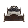 Pemberly Row Modern Contemporary Solid Wood Queen Bed in Brown