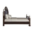 Pemberly Row Modern Contemporary Solid Wood Queen Bed in Brown