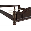 Pemberly Row Modern Contemporary Solid Wood Queen Bed in Brown