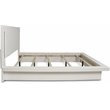 Pemberly Row Modern Contemporary Solid Wood Queen Bed in White