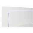Pemberly Row Modern Contemporary Solid Wood Queen Bed in White