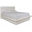 Pemberly Row Modern Contemporary Solid Wood Queen Bed in White