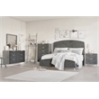 Pemberly Row Modern Contemporary Wood 2-Drawer Nightstand in Gray